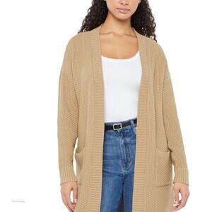 NWT Gap Women’s XXL Taupe Long Sleeve Cardigan – Open Front with Pockets